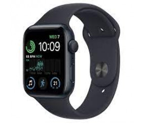 Apple Watch SE (GPS) 44mm Midnight Aluminum Case with Midnight Sport Band - M/L - Midnight